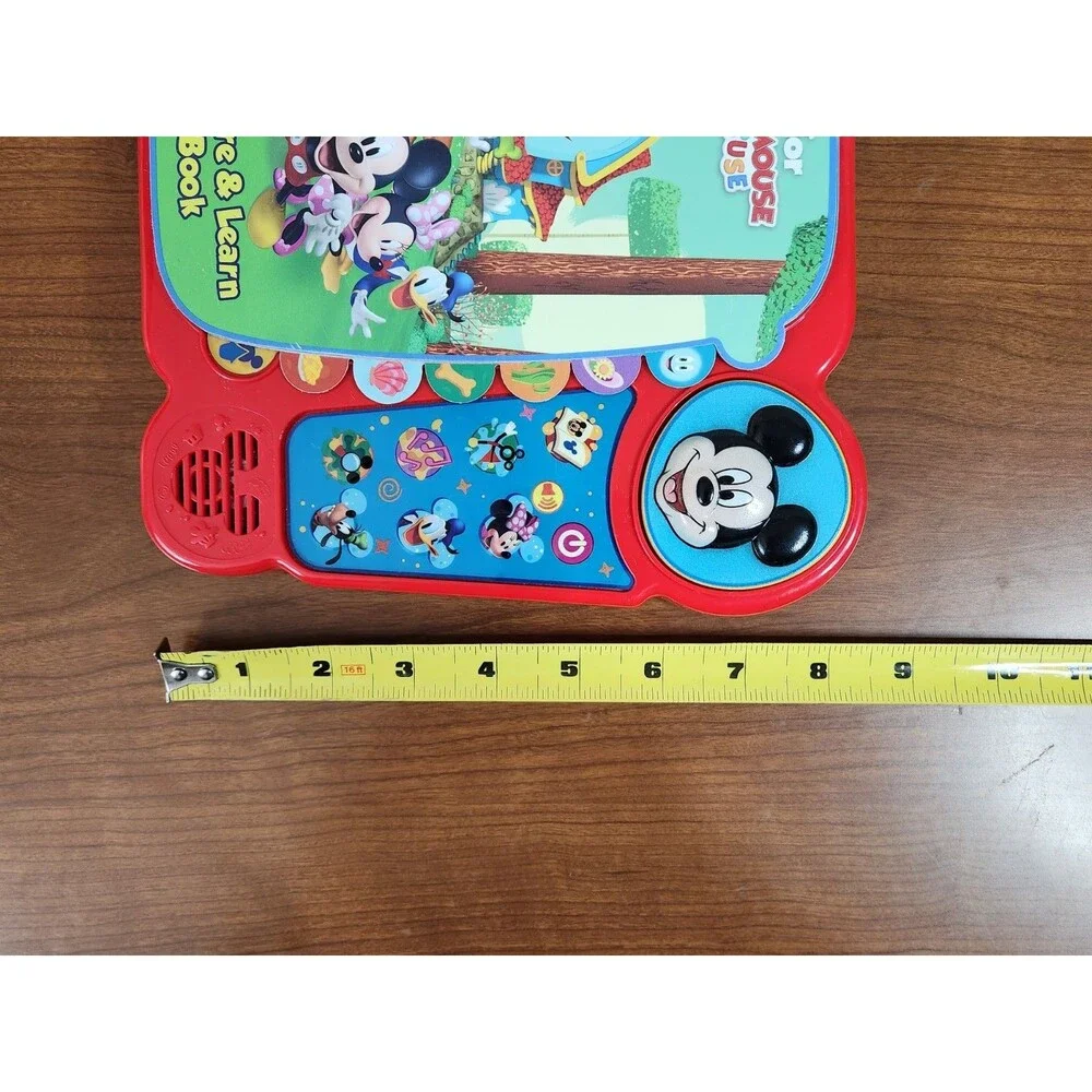 VTech Mickey Mouse & Friends Funhouse Explore & Learn Book Tested Working